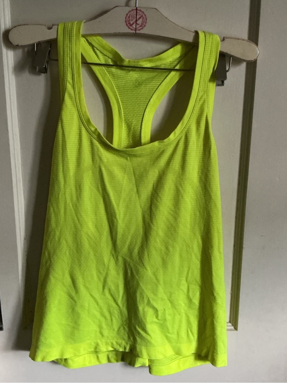 lululemon athletica Neon Yellow Racerback Tank